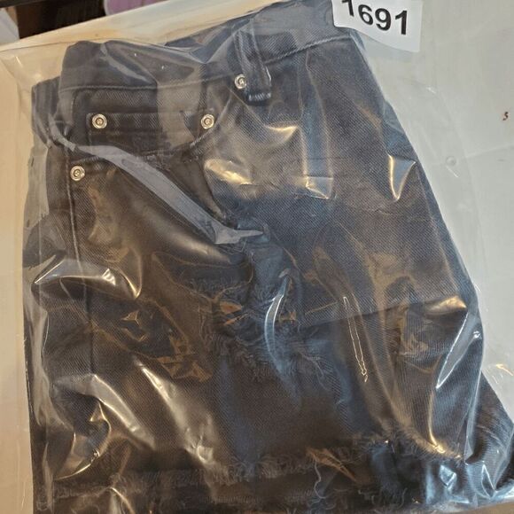 Forever 21 Shorts Womens 28 Black Distress Cut Off Denim - Picture 6 of 6